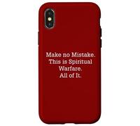 Ne faites aucune erreur : c'est la guerre spirituelle tout cela Coque pour iPhone X/XS