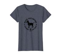 Ne Faites jamais Confiance à Quelqu'un Qui n'aime Pas Les Chiens T-Shirt, Femme, Bleu Chiné, M