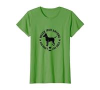 Ne Faites jamais Confiance à Quelqu'un Qui n'aime Pas Les Chiens T-Shirt, Femme, Herbe, L