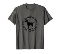 Ne Faites jamais Confiance à Quelqu'un Qui n'aime Pas Les Chiens T-Shirt, Homme, Asphalte, XL