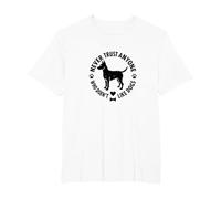 Ne Faites jamais Confiance à Quelqu'un Qui n'aime Pas Les Chiens T-Shirt, Homme Grandes Tailles, Blanc, 3X Tall