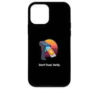 Ne Faites Pas Confiance à la vérification de la vérité liberté de Preuve d'auto-Garde Bitcoin Coque pour iPhone 12 Mini