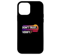 Ne faites pas confiance à la vérification de la vérité liberté de preuve d'auto-garde bitcoin Coque pour iPhone 12 mini