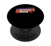 Ne Faites Pas Confiance à la vérification de la vérité liberté de Preuve d'auto-Garde Bitcoin PopSockets PopGrip Adhésif