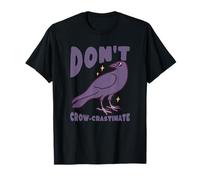 Ne Faites Pas de Crow-Crastination Un Jeu de Mots Amusant sur la Procrastination T-Shirt