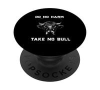 NE Faites Pas DE Mal À Take NO Bull Funny Bulls Bullsh-t Cattle Meme PopSockets PopGrip Adhésif