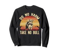 NE Faites Pas DE Mal À Take NO Bull Funny Sunset Highland Cattle Meme Sweatshirt