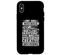 Ne faites pas des erreurs lorsque vous jouez du saxophone - Joueur de saxophone Coque pour iPhone X/XS