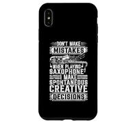 Ne faites pas des erreurs lorsque vous jouez du saxophone - Joueur de saxophone Coque pour iPhone XS Max