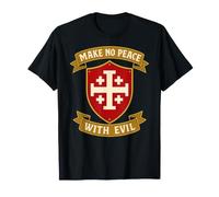 Ne Faites Pas la Paix avec Les Chevaliers maléfiques Templiers Croix de Jérusalem Hommes T-Shirt