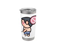 Ne faites pas pipi, ne faites pas pipi ici Gobelet isotherme en acier inoxydable double paroi