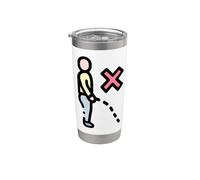 Ne faites pas pipi, ne faites pas pipi ici Gobelet isotherme en acier inoxydable double paroi