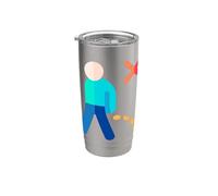Ne faites pas pipi, ne faites pas pipi ici Gobelet isotherme en acier inoxydable double paroi