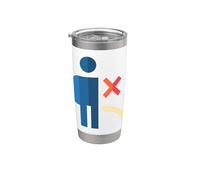Ne faites pas pipi, ne faites pas pipi ici Gobelet isotherme en acier inoxydable double paroi