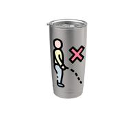 Ne faites pas pipi, ne faites pas pipi ici Gobelet isotherme en acier inoxydable double paroi