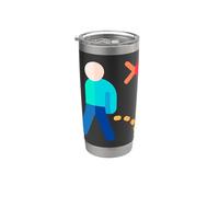 Ne faites pas pipi, ne faites pas pipi ici Gobelet isotherme en acier inoxydable double paroi