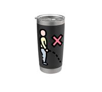 Ne faites pas pipi, ne faites pas pipi ici Gobelet isotherme en acier inoxydable double paroi