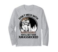 Ne gâchez Pas avec Mamasaurus Youll Get Jurasskicked Mamasaurus Manche Longue