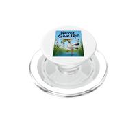 Ne jamais abandonner Le Design motivant pour Les Amateurs de Grenouilles PopSockets PopGrip pour MagSafe