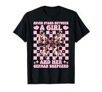 Ne jamais se Tenir Entre Une Fille et Son Berger Allemand T-Shirt