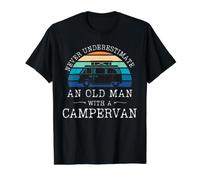 Ne jamais sous-estimer et Vieil Homme avec Un Camping-Car T-Shirt Graphique avec Valeur