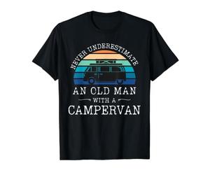 Ne jamais sous-estimer et Vieil Homme avec Un Camping-Car T-Shirt Graphique avec Valeur