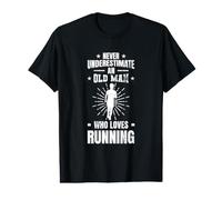 Ne jamais sous-estimer Un Vieux Coureur T-Shirt Graphique avec Valeur