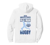 Ne jamais sous-estimer Un Vieux Joueur de Rugby Sweat à Capuche
