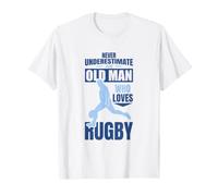 Ne jamais sous-estimer Un Vieux Joueur de Rugby T-Shirt