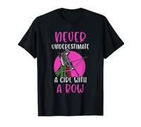 Ne Jamais Sous-Estimer Une Fille Avec Un Arc Flèche Archer T-Shirt
