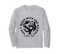 Ne jouez Pas avec Le Design Amusant du Chat de Football Kicker Manche Longue