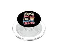 Ne jugez Pas Mon Amoureux des Pattes de Chien Pitbull PopSockets PopGrip pour MagSafe