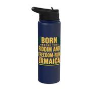 Né là où les Riddim et la liberté dirigent l'indépendance jamaïcaine Stainless Steel Insulated Water Bottle