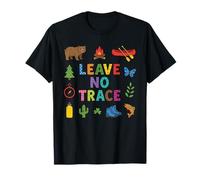 Ne Laisse Aucune Trace Randonnée Camping en Plein air Trekking Randonnée dans la Faune T-Shirt