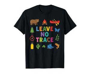 Ne Laisse Aucune Trace Randonnée Camping en Plein air Trekking Randonnée dans la Faune T-Shirt