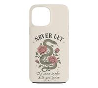 Ne Laissez jamais Le même Serpent Vous Mordre Deux Fois Serpent Rose Coque pour iPhone 13 Pro Max