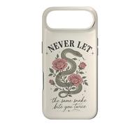 Ne Laissez jamais Le même Serpent Vous Mordre Deux Fois Serpent Rose Coque pour iPhone Air
