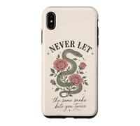 Ne Laissez jamais Le même Serpent Vous Mordre Deux Fois Serpent Rose Coque pour iPhone XS Max