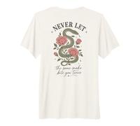 Ne Laissez jamais Le même Serpent Vous Mordre Deux Fois Serpent Rose T-Shirt Haut de Gamme