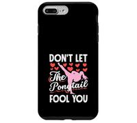 Ne Laissez Pas la Queue de Cheval Vous Tromper Karaté Girl Arts Martiaux Coque pour iPhone 7 Plus/8 Plus