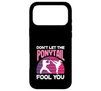 Ne Laissez Pas la Queue de Cheval Vous Tromper Karaté Girl Kick Art Martial Coque pour iPhone 17 Pro Max