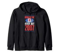 Né le 4 juillet 2007 année de naissance USA Birthday Party Sweat à Capuche