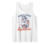 Né Libre mais Maintenant Je suis Cher, drôle, Patriotique, 4 Juillet Débardeur