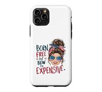 Né Libre mais Maintenant Je suis Cher, rétro, 4 Juillet, Femmes et Filles Coque pour iPhone 11 Pro