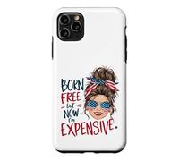 Né Libre mais Maintenant Je suis Cher, rétro, 4 Juillet, Femmes et Filles Coque pour iPhone 11 Pro Max