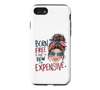 Né Libre mais Maintenant Je suis Cher, rétro, 4 Juillet, Femmes et Filles Coque pour iPhone SE (2020) / 7/8