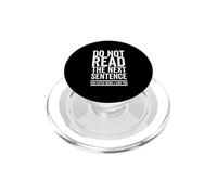Ne lis Pas la Phrase suivante You Rebel Cool Funny Sarcastic PopSockets PopGrip pour MagSafe