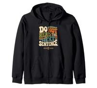 Ne lisez Pas la Phrase suivante Funny Rebel Sarcastic Groovy Sweat à Capuche