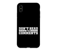 Ne lisez Pas Les commentaires Internet Mème Streamer de médias Sociaux Coque pour iPhone XS Max
