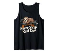 Ne manquez jamais Une journée de Repos, Une séance d'entraînement Amusante et paresseuse Débardeur